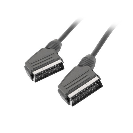 Cable euroconector lanberg macho - macho 1.8m