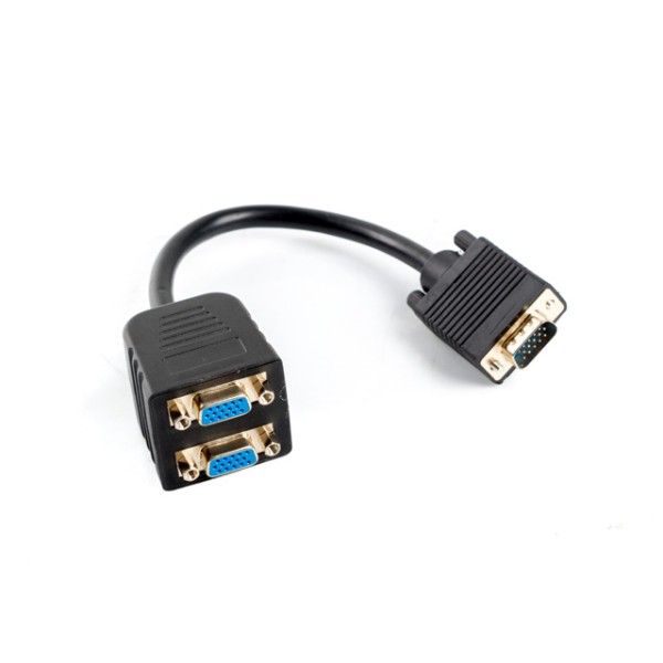 Adaptador lanberg vga - vga x2 20cm