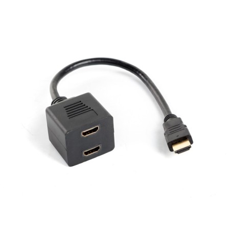 Adaptador lanberg hdmi macho -  hdmi hembra x2 splitter 20cm