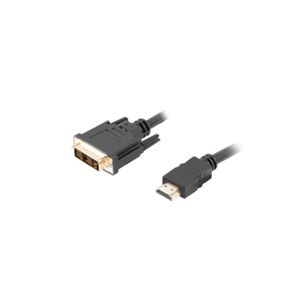 Cable hdmi lanberg macho -  dvi - d 18 macho single link 1.8m negro