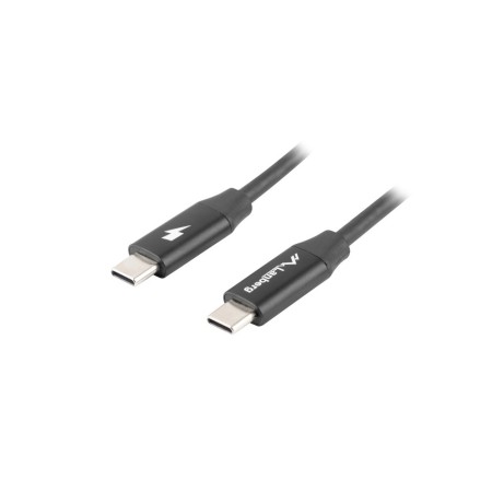 Cable usb lanberg 2.0 macho - usb tipo c macho quick charge 4.0 1.8m negro