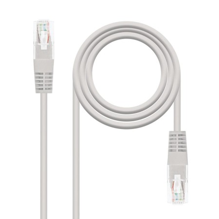 Cable red nanocable latiguillo rj45 utp cat6 3m gris