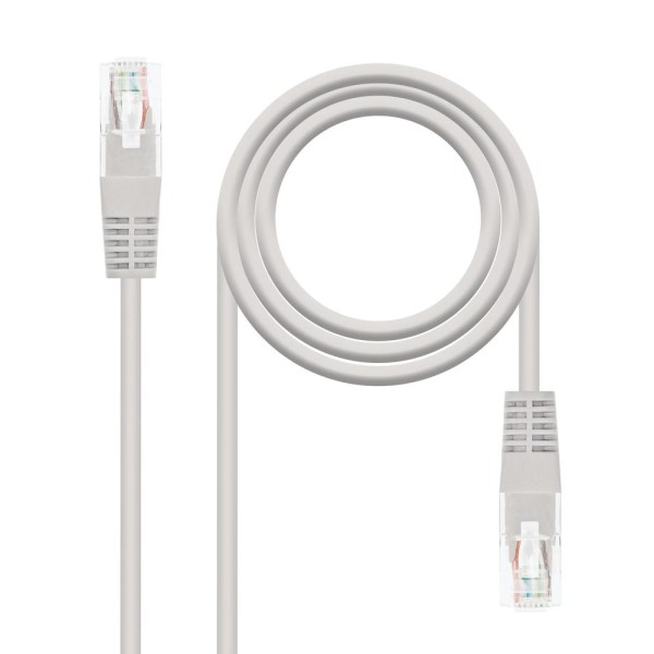 Cable red nanocable latiguillo rj45 utp cat6 3m gris