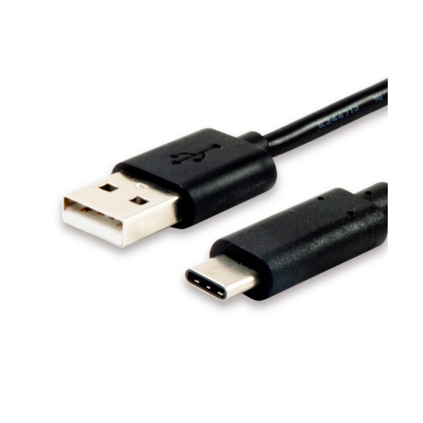 Cable equip usb 2.0 tipo a macho -  tipo c macho 1 m