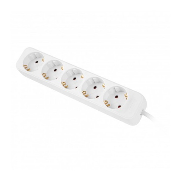 Regleta lanberg 5 tomas schuko blanca 3m