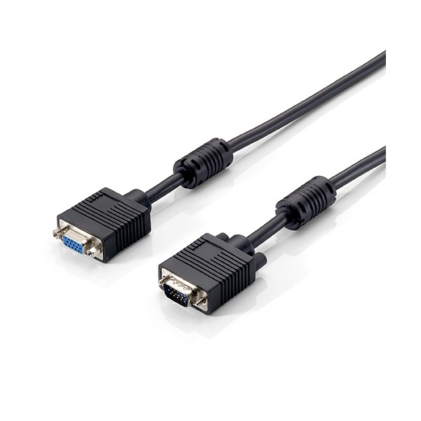 Cable alargo svga equip 3coax macho -  hembra 1.8m con ferritas