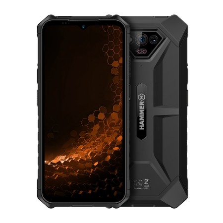 Telefono movil smartphone rugerizado hammer iron v 6gb  6gb  64gb negro