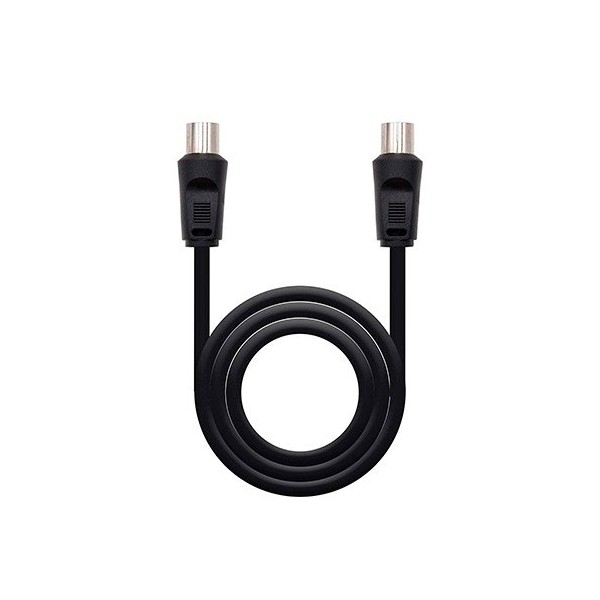 Cable antena tv nanocable 75 ohm m - h 1.8 m - negro