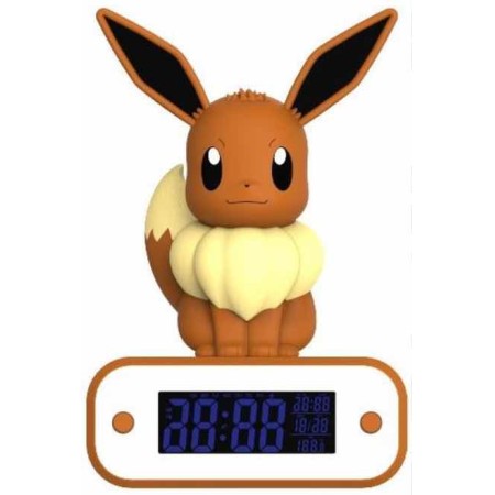 Lampara led reloj despertador teknofun madcow entertainment pokemon eevee 20 cm