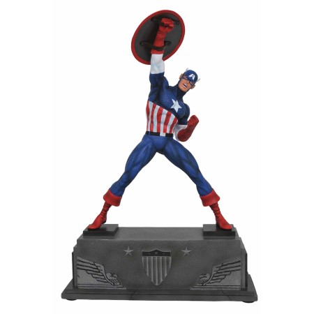 Figura diamond collection marvel avengers capitan america estatua resina 30 cm premier collection