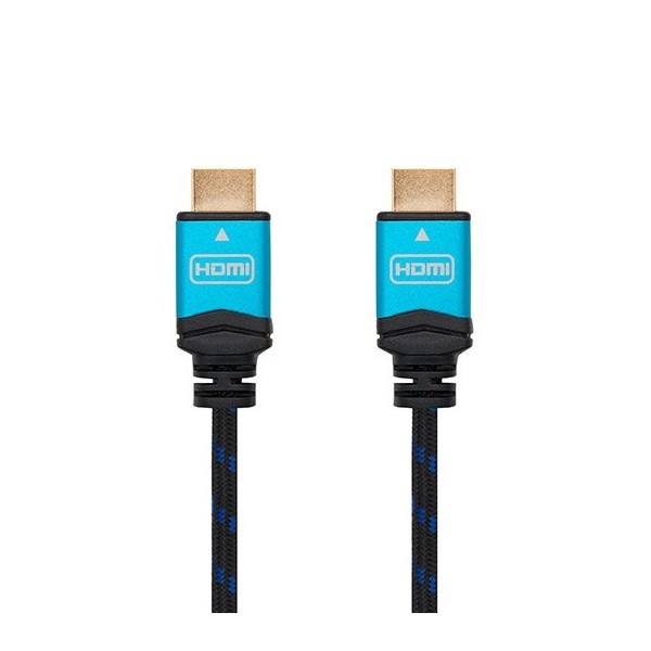 Cable hdmi (a) to hdmi (a) 4k 1.5m nanocable black  m - m - 60hz -  18gbps -  v2.0 -  trenzado