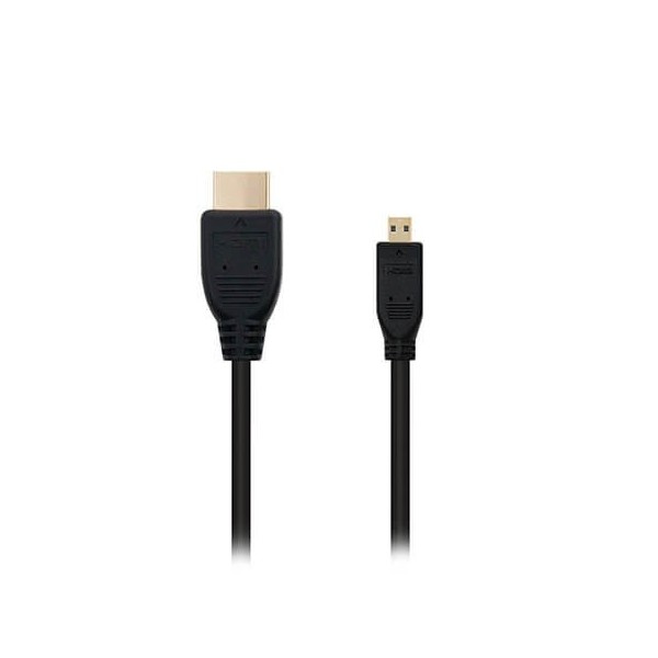 Cable micro hdmi tipo d a hdmi tipo a nanocable 1.8m negro 1.8m -  macho a macho -  alta velocidad -  negro