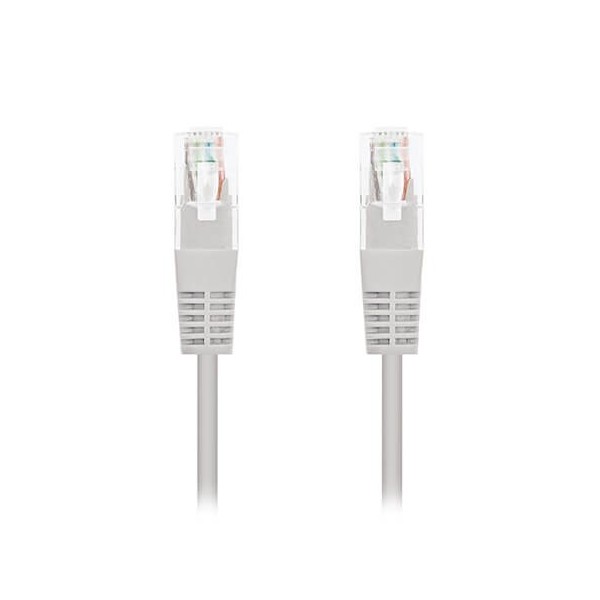 Cable red nanocable latiguillo rj45 utp cat6 0.25m gris 25cm