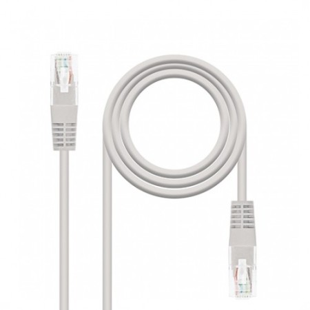 Cable red nanocable latiguillo rj45 utp cat6 5m gris
