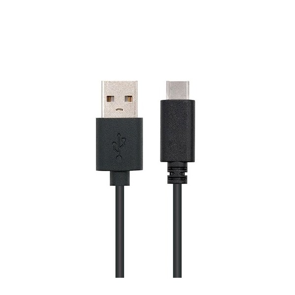 Cable usb tipo a 2.0 a usb tipo c 2.0 nanocable 2m negro macho - macho