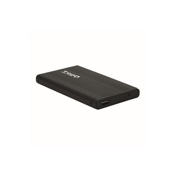 Caja externa tooq tqe - 2510b hdd - ssd 2.5 pulgadas 9.5mm sata usb 2.0 negra