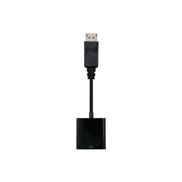 Adaptador displayport a svga nanocable macho - hembra 15cm negro