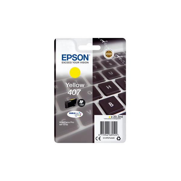 Cartucho tinta epson 407 amarillo