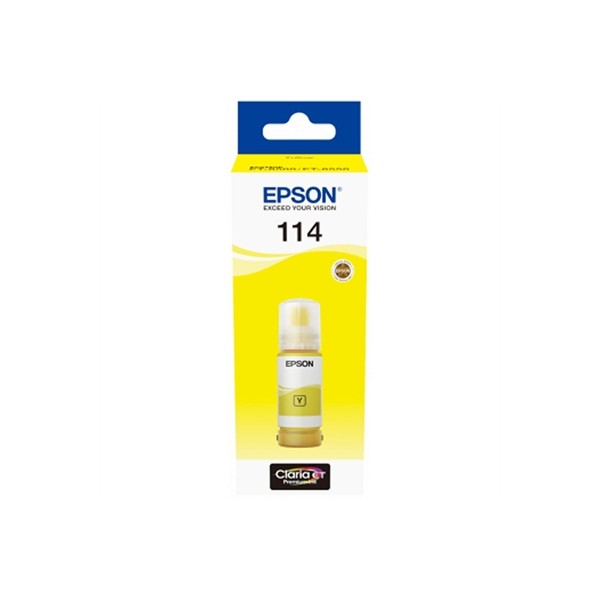Botella tinta epson ecotank 114 amarillo 70ml