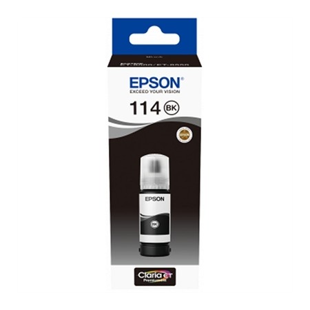 Botella tinta epson ecotank 114 negro 70ml