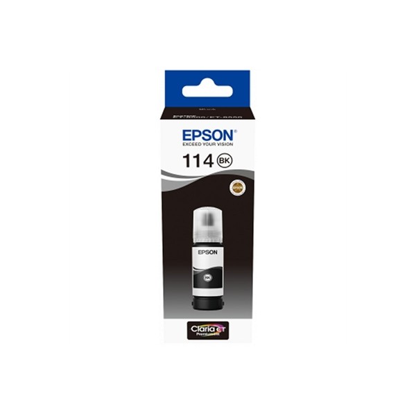 Botella tinta epson ecotank 114 negro 70ml