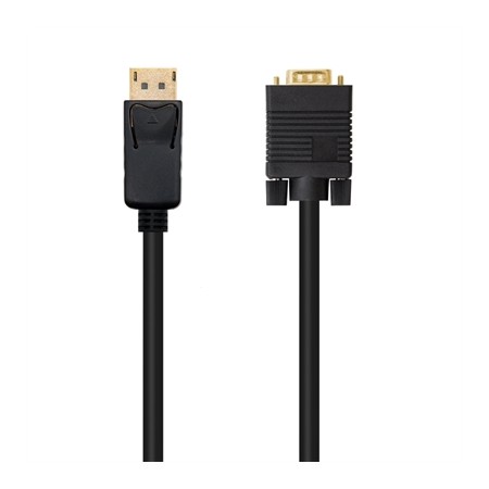Cable displayport a vga nanocable 2m negro -  macho - macho