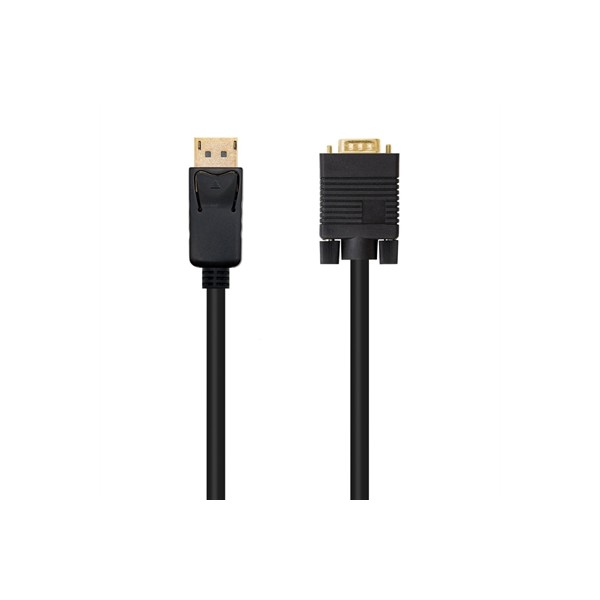 Cable displayport a vga nanocable 2m negro -  macho - macho