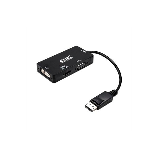 Conversor displayport a vga - dvi - hdmi nanocable 15cm -  macho - hembra