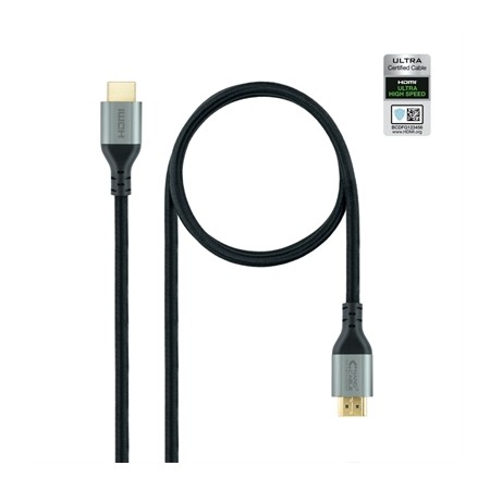 Cable hdmi 2.1 nanocable 1m -  macho - macho -  negro