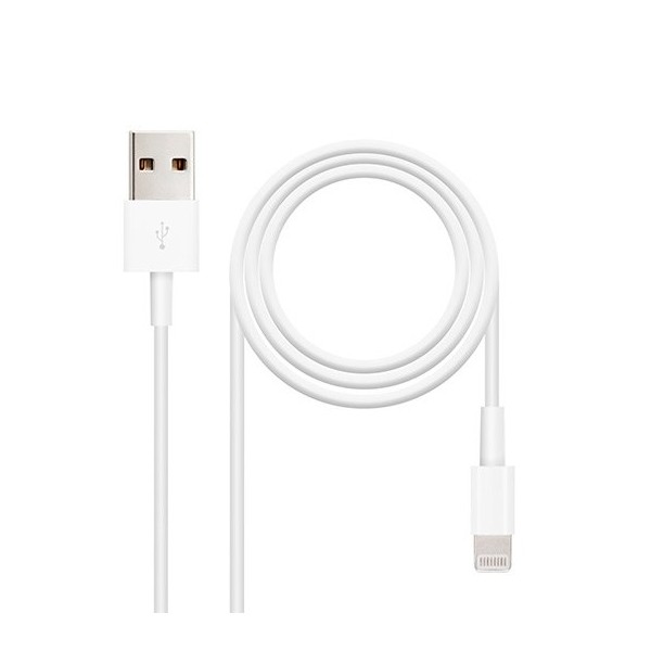 Cable lightning a usb tipo a nanocable 50cm -  macho - macho