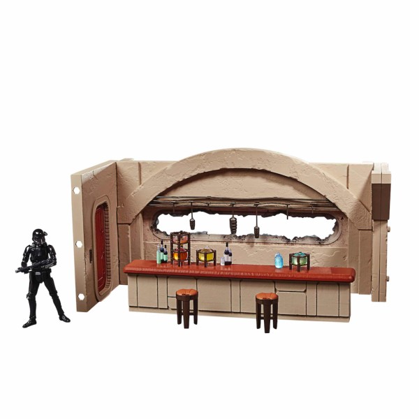 Set nevarro cantina  figura hasbro 9 -5 cm death trooper the mandalorian star wars vintage f39025