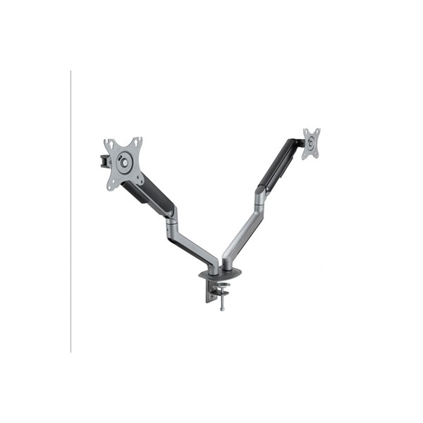 Soporte de mesa tv tooq 17 - 32 pulgadas 2 pantallas gris