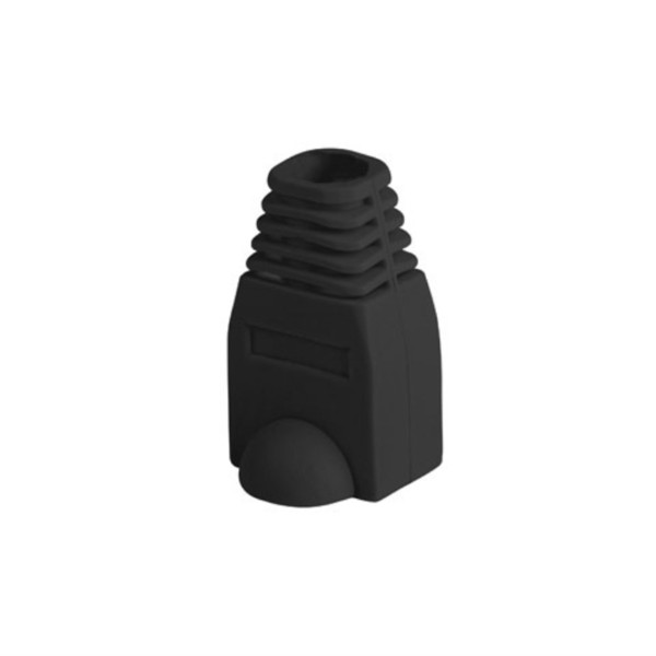 Funda protectora lanberg plb - 1000 - bk para conector rj45 pack de 100 unidades negro