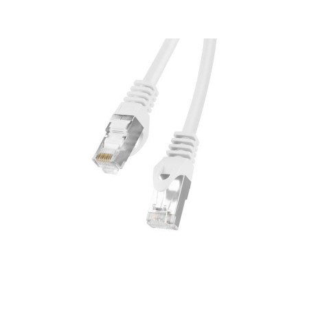 Cable red lanberg latiguillo cat.6 ftp 0.5m blanco fluke passed