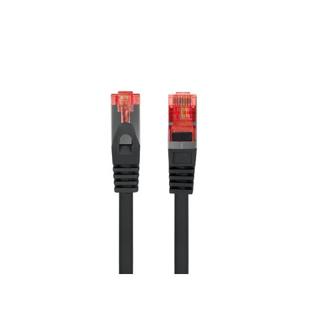 Cable red lanberg latiguillo cat.6 s - ftp lszh cu 0.5m negro fluke passed