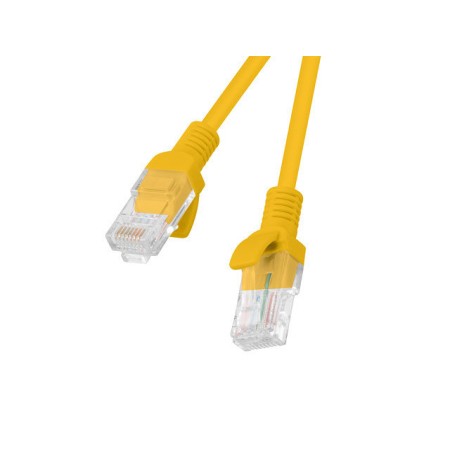 Cable red lanberg latiguillo cat.6 utp cu 0.25m naranja fluke passed