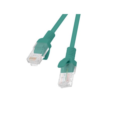 Cable red lanberg latiguillo cat.6 utp cu 0.5m verde fluke passed