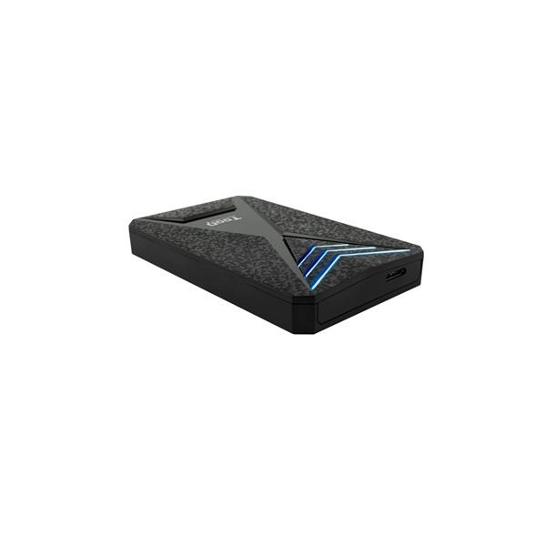 Caja externa gaming tooq tqe - 2550bl para hdd - ssd 2.5 pulgadas 9.5mm sata 3 usb 3.0 - 3.1 negro