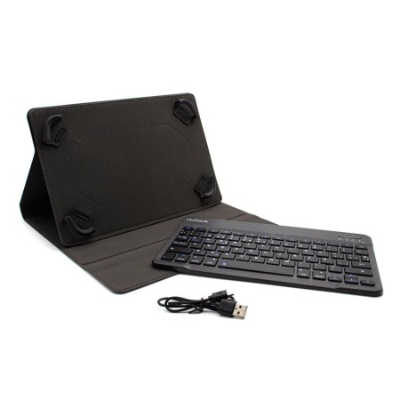 Funda con teclado nilox para tablet 10.5 pulgadas bluetooth negro