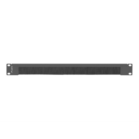 Panel pasacables con cepillo lanberg 1u negro