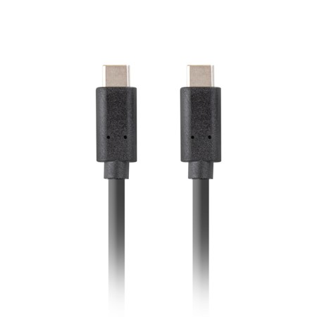 Cable usb tipo c lanberg 3.1 - macho - macho - 10gb - s - pd 100w - 1m - negro