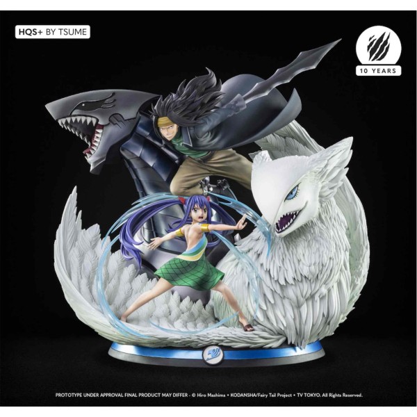 Figura tsume arts fairy tail gajeel & wendy estatua resina escala 1 - 4 hqs