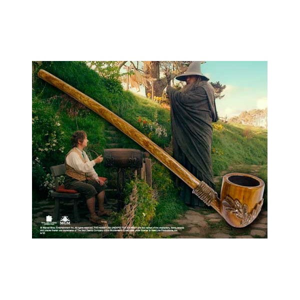 Replica the noble collection l hobbit pipa bilbo bolson de 23 cm