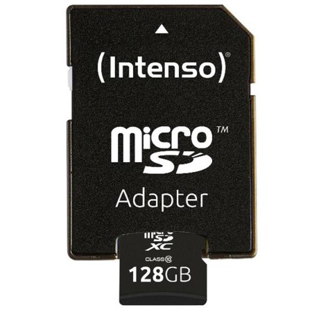 Tarjeta memoria micro sd intenso 128gb cl10  adaptador sd
