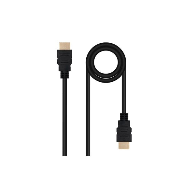 Cable nanocable hdmi v2.0 4k@60hz 18gbps a - m - a - m - 1.5 m - negro