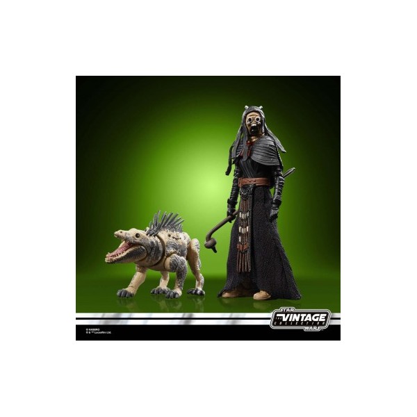Figura hasbro star wars coleccion vintage -  tusken & massiff
