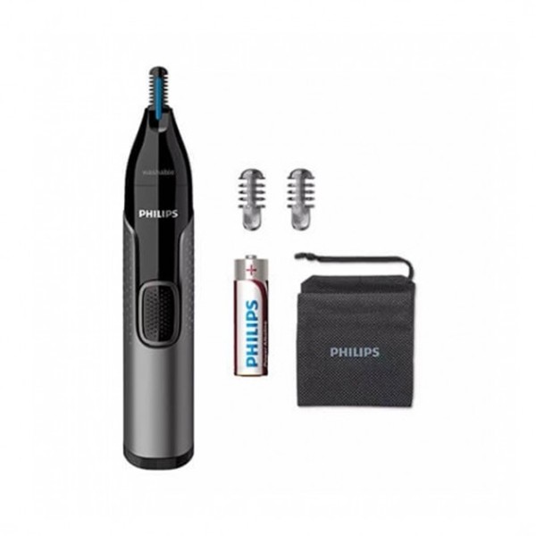 Cortapelos philips  naricero nt3650 - 16 negro 2peines -  cuchilla lavable -  ducha -  recortador -  pila aa