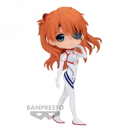 Figura banpresto q posket evangelion : 3.0.0 plugsuit style asuka shikinami langley ver.b 14cm