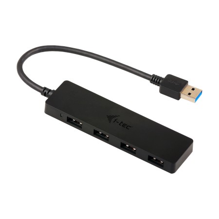 Hub i - tec usb 3.0 delgado con 4 puertos usb 3.0 con cable integrado 20cm