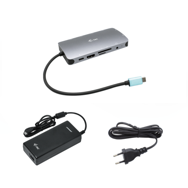 Nano dock i - tec usb - c metal hdmi - vga with lan  cargador 112w